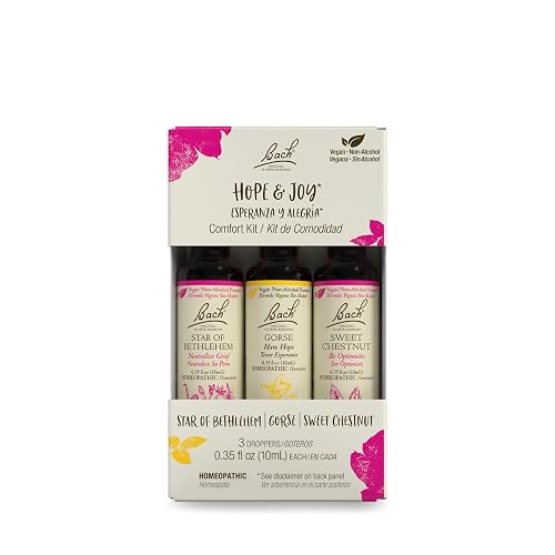 Bach Original Flower Remedies, Hope & Joy Trio Kit, for