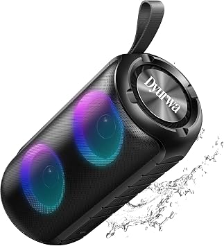 Portable Bluetooth Speaker, 30W Powerful Sound with Bass,Wireless TWS Pairing, Colorful RGB Lights, IPX7 Waterproof, 24H Playtime, Outdoor for Camping/Home/Party/Beach