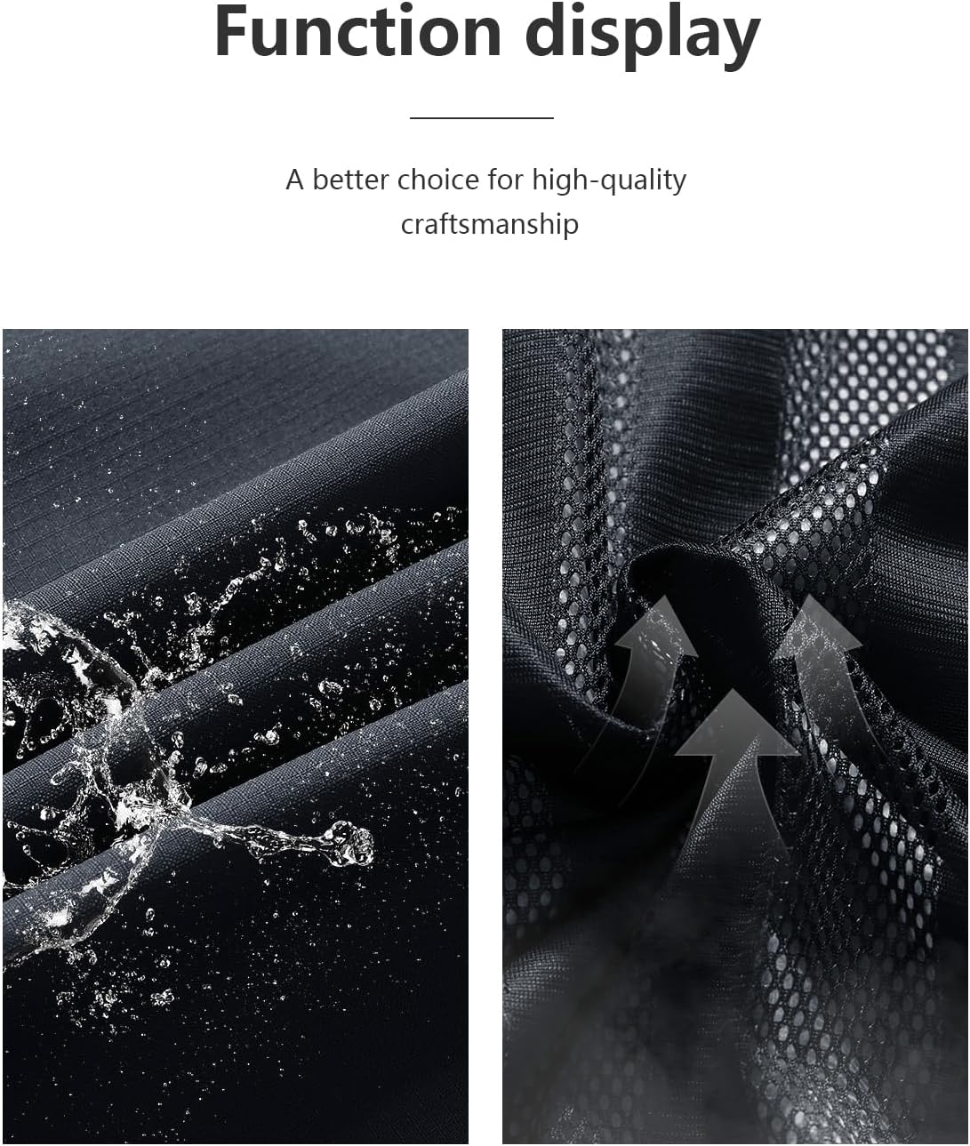 Outdoor Men's Waterproof Raincoat Windbreaker Lightweight Rain Jacket with Detachable Hood - Image 5