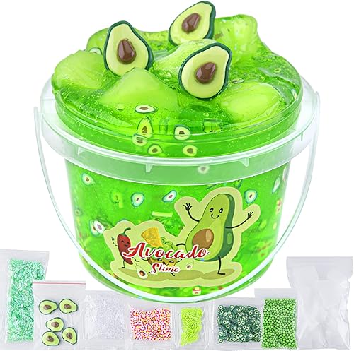 Vista 22 de LAWOHO Slime transparente para niños, kit de limo de uva morada para niñas y niños de 8 a 12 años, slime crujiente con cubos de gelatina, slimes