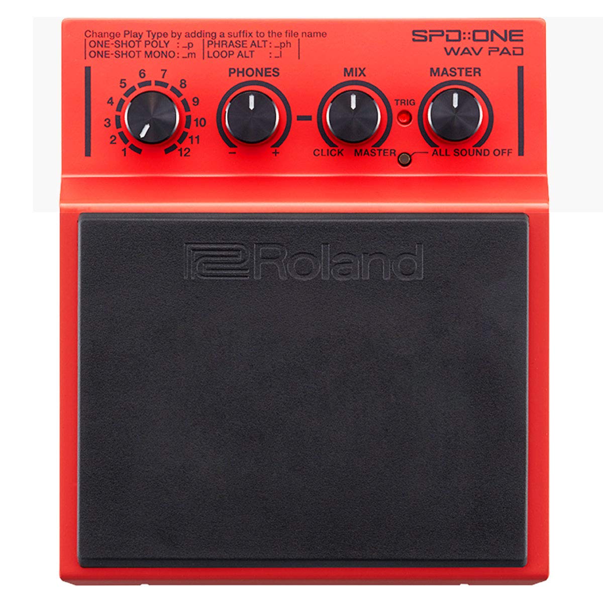 Roland SPD One Wav percussion Pad für Samples + keepdrum Klinkenkabel 6m