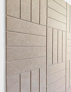 Felt Panels for Interior Decor, Accent Wall Paneling White Wall Decor fo...