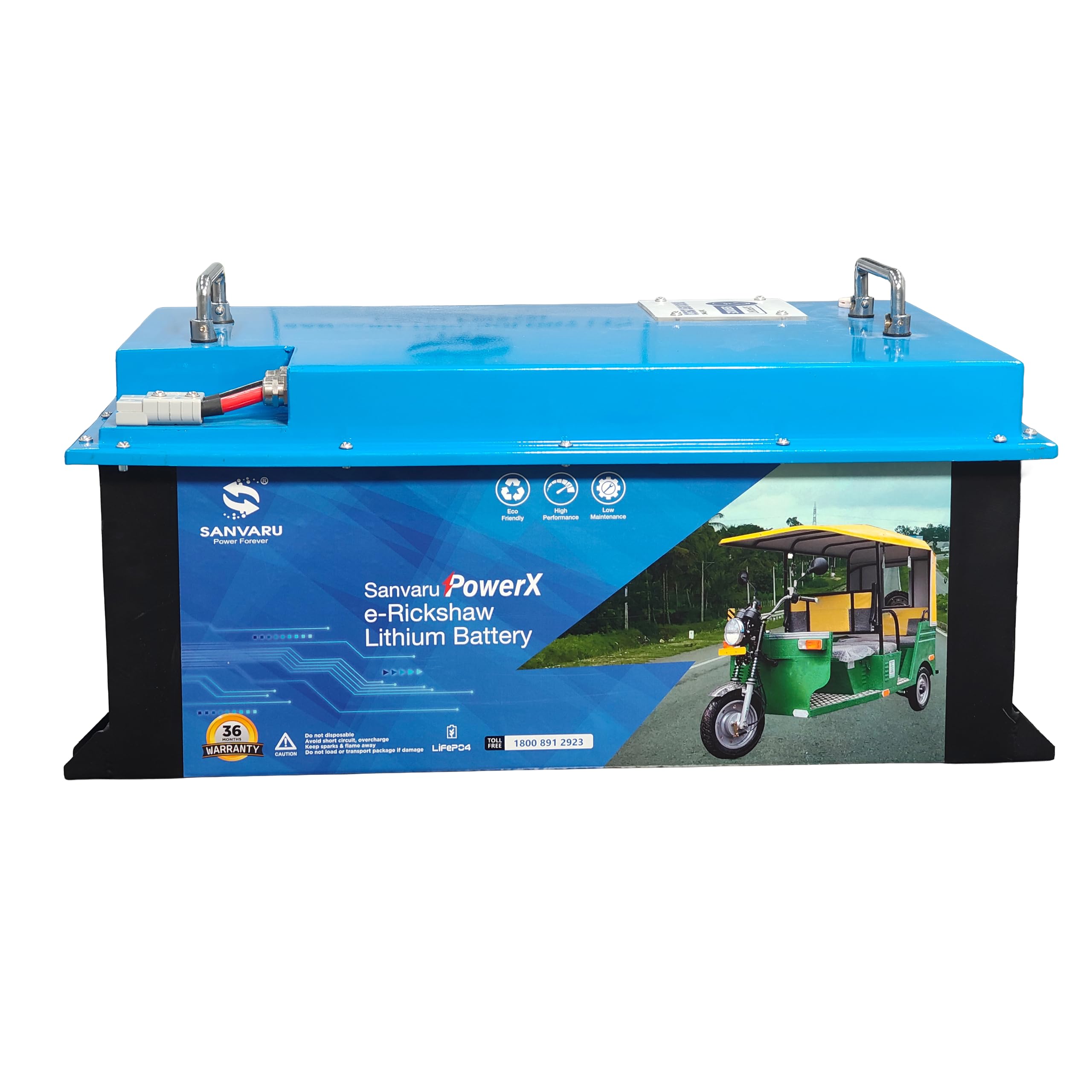 LiFePO4 Lithium Inverter Battery 51.2V 100Ah Table Top with Smart BMS|Fast Charging|Long Backup|Maintenance Free for EV & Ericshaw Application-image-18