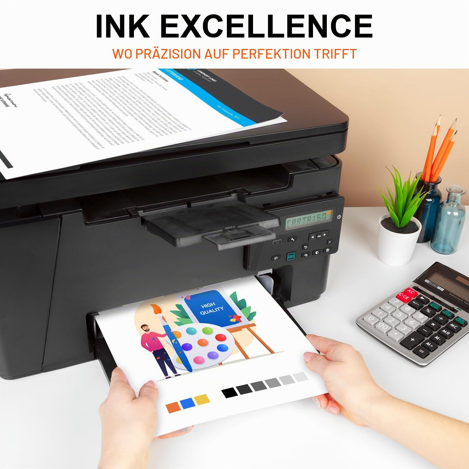 308 XL Druckerpatronen Multipack, 308XL Patronen Schwarz und Farbe kompatible für Original HP 308 Druckerpatronen für HP DeskJet 2900 4300 Envy 6110e 6120e 6122e 6130e 6520e 6530e 6532e Envy 6165e