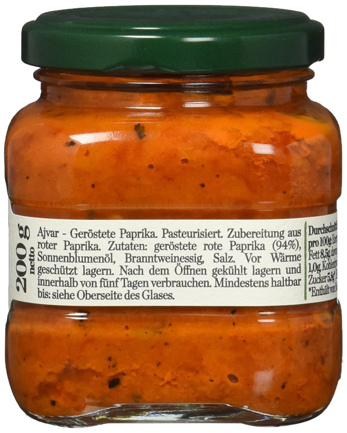 Paprika asada Ajvar de Granny's Secret - Original de Serbia, paquete de 2 (2 x 200 g)