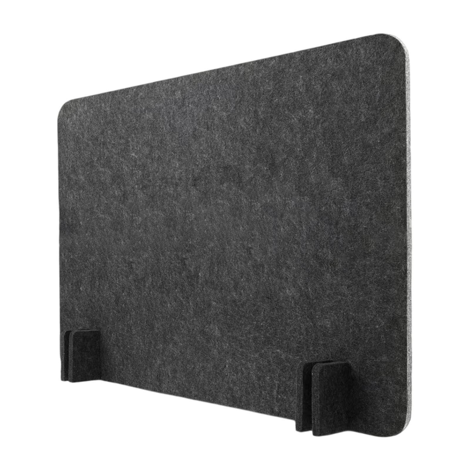 Schreibtisch Trennwand, Sichtschutz, Praktisch, Zuverlässig, Filz, Reduziert Lärm für Büro, Heim, Mitarbeiter, Empfangsbereich, Schwarz und Grau, 60cmx60cm