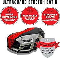 Vista 3 de C4 Corvette - Funda para interior de automóvil, satén elástico Ultraguard de ajuste personalizado, el mejor ajuste de gama alta con bolsa