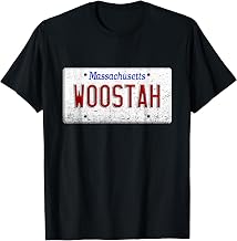 Boston Worcester Massachusetts Woostah License Plate Design T-Shirt