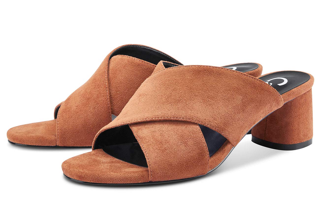 Castamere Scarpe col Tacco Donna Peep Toe Sandali Slingback Tacco a Blocco 5 CM