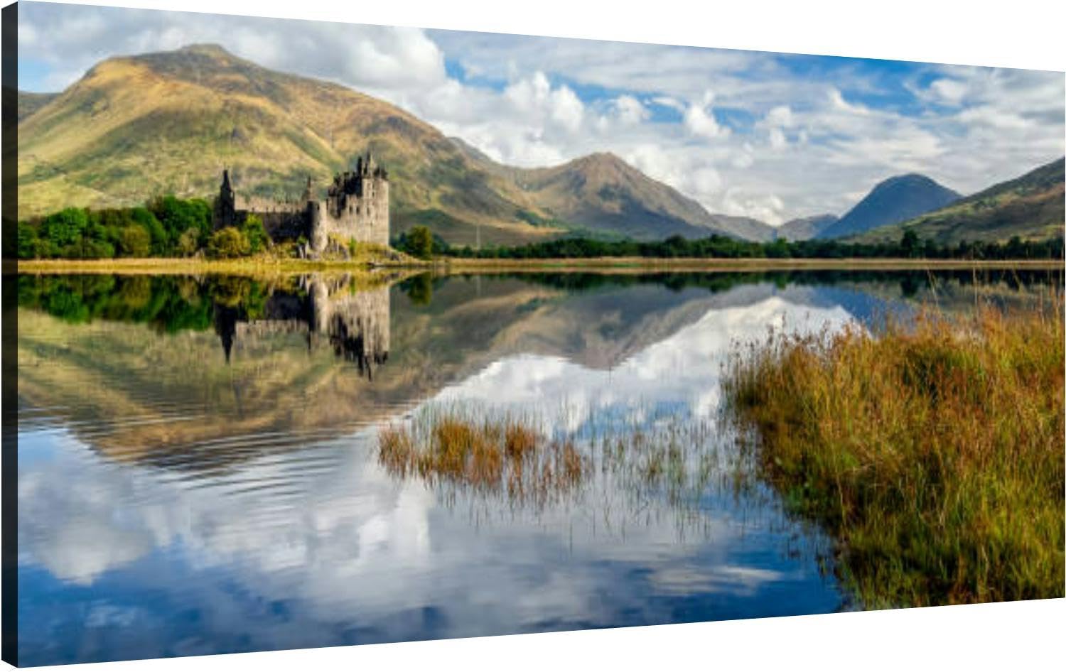 Canvas Wall Art for Living Room Bedroom Castle Ruins Loch