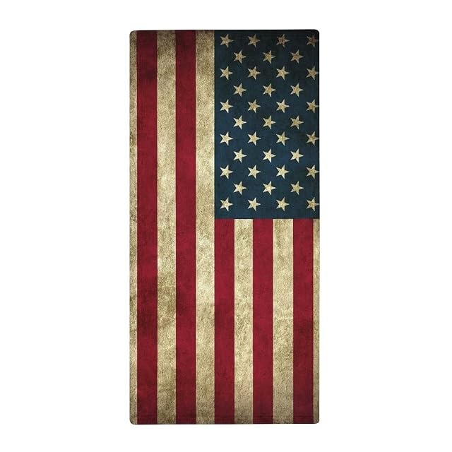 American Flag USA Pattern Coral Fleece Towel Fast Dry Super Absorbent Washcloths for Beach Bath Pool Gym Yoga