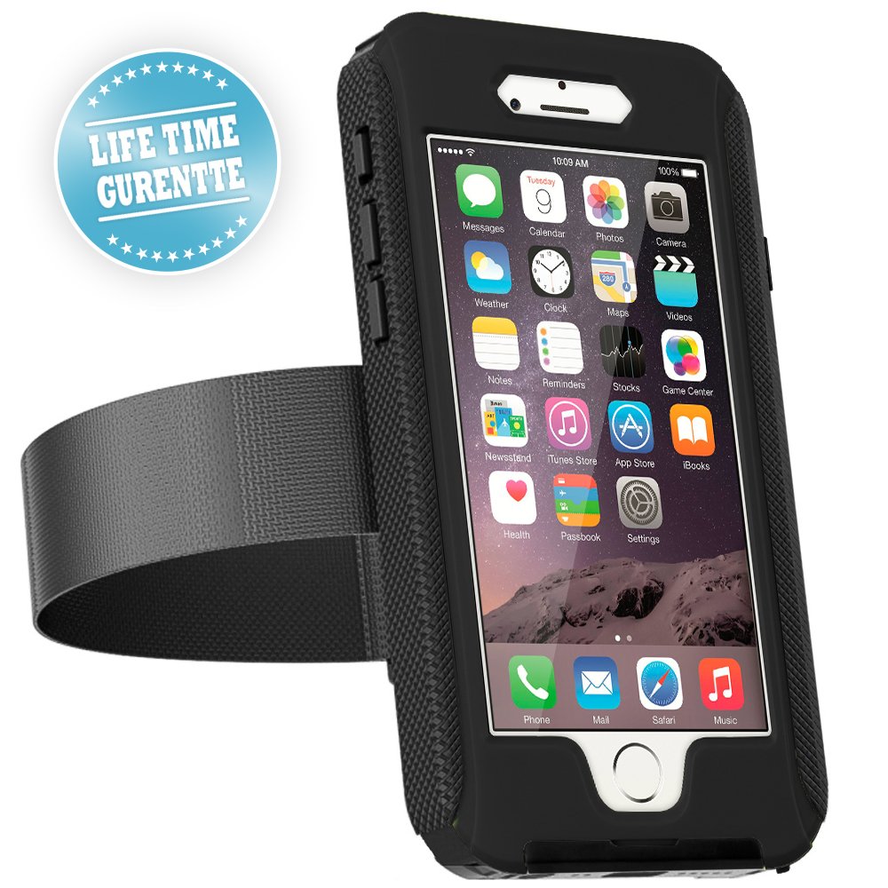 iphone 6S/6 Waterproof Case, IPX68 Certified Water Proof Phone Case Underwater 10 Feet for 12 Hours, Multifunctional Waterproof/Dustproof/Shockproof Smartphone Case with Armband & Lanyard