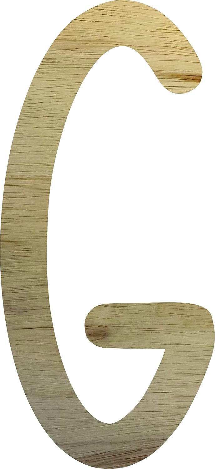Wooden Letter 5" Blank A PEACHYDAY Font