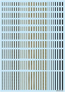 Haikyu Parts Line Decal 2 Dark Gray + Yellow 1 Piece Decal for Plastic Model LINED02-DRXYE