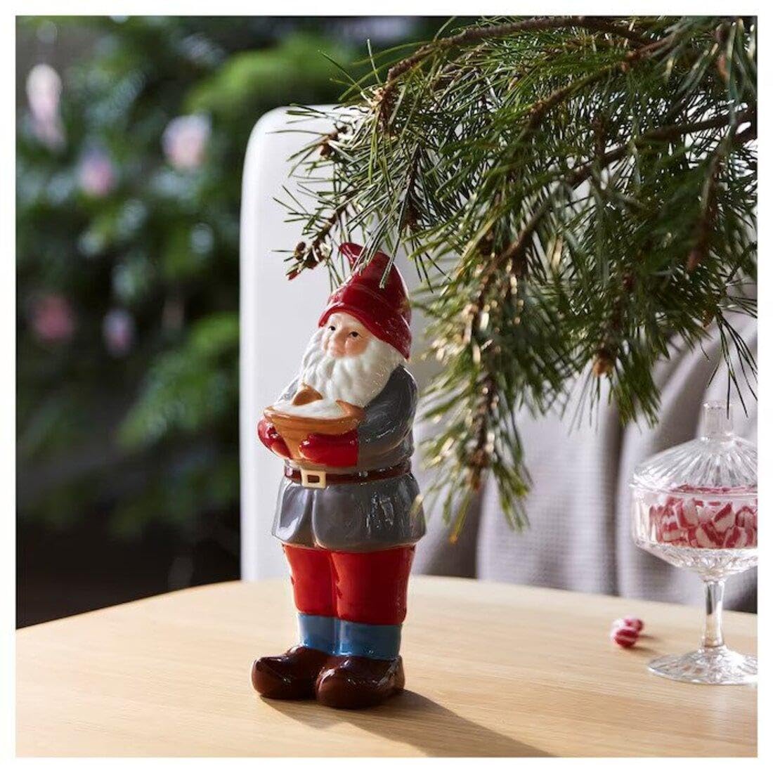 Ikea VINTERFINT Decoration, Santa Claus,Red,25 cm (9 ¾ ")