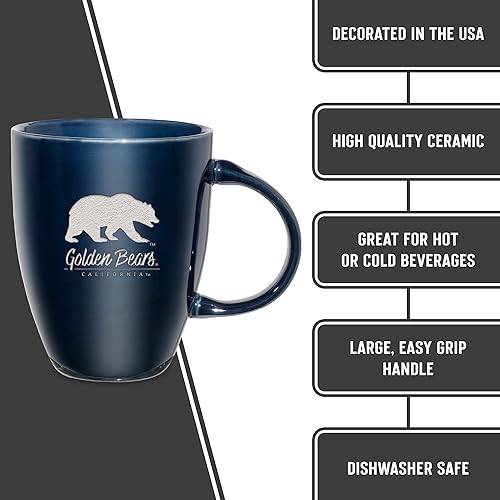 Vista 341 de Rico Industries NCAA - Taza de cerámica con grabado láser, 18 onzas, café y té