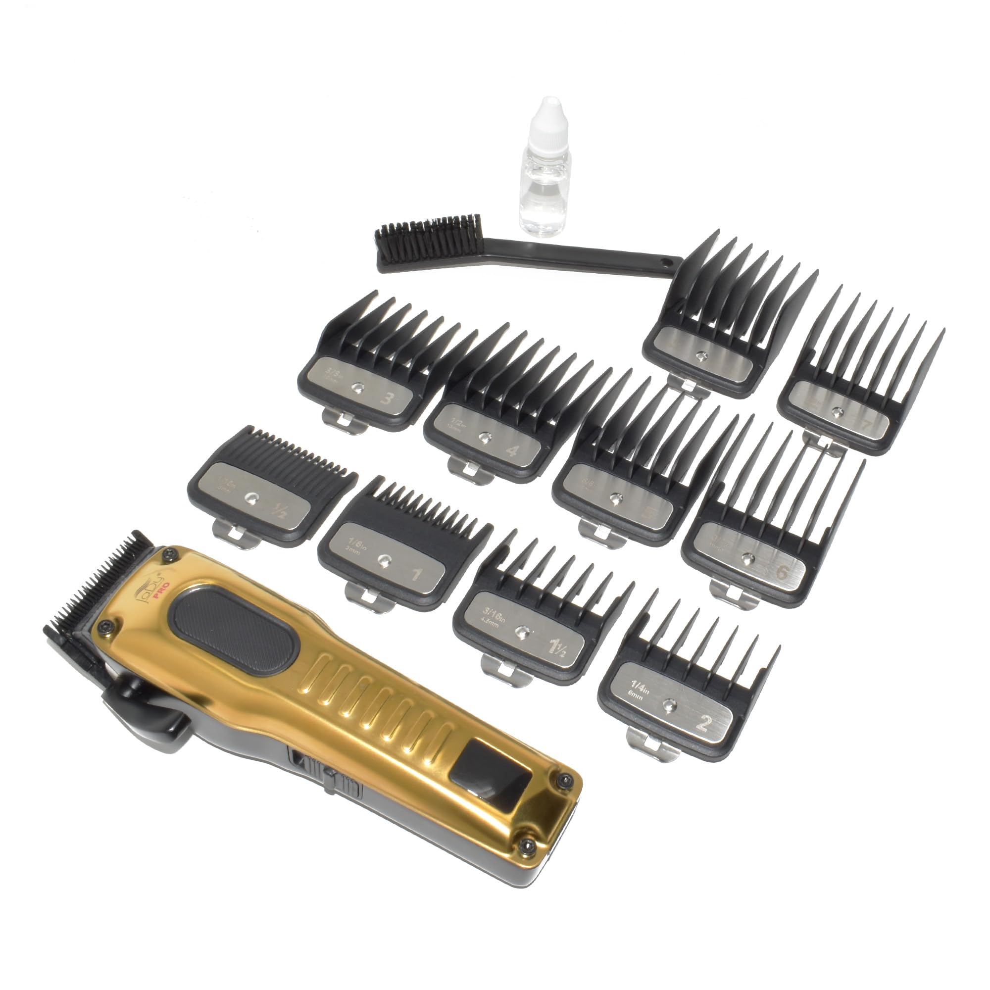 JaDy Diamond Gold Pro – Tosatrice Professionale per Capelli, Rasoio Elettrico Potente e Silenzioso, Lame di Precisione, Zero Gap, Ricaricabile – Tagliacapelli per Uomo e Barbiere