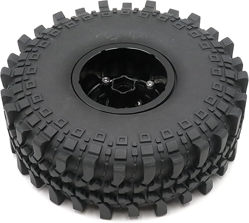 Miniatura 6 de 4pcs RC 2.2 Crawler Mud Terreno Neumáticos blandos con inserto de espuma suave Altura (OD) 145mm5.7inch y aluminio 2.2 Beadlock Ruedas Hex 0.472in