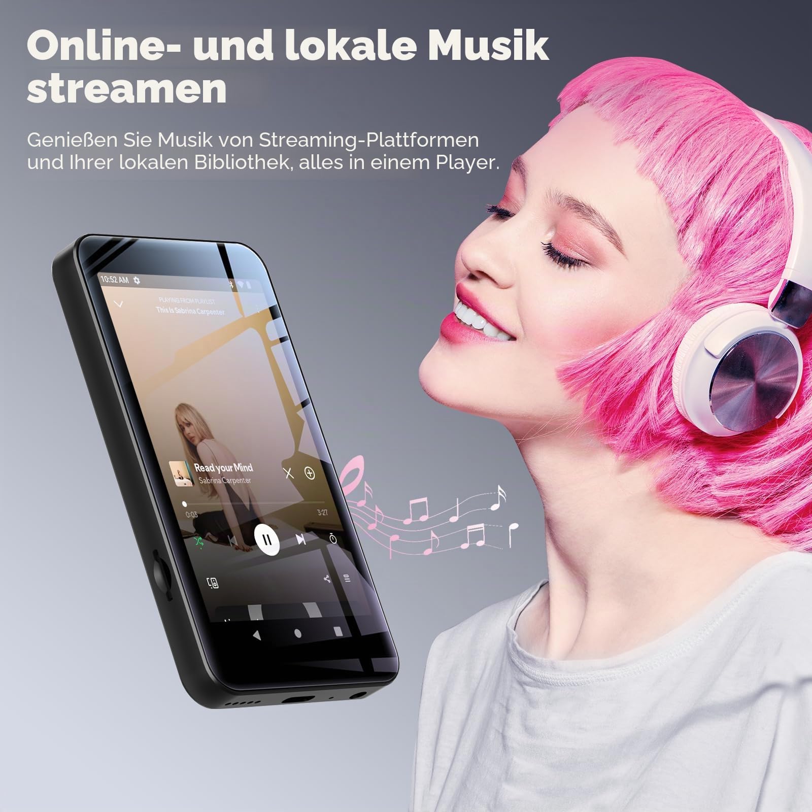 MP4 Player Andriod 12 Schwarz