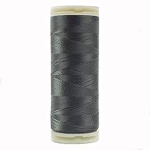 WonderFil, Specialty Threads, InvisaFil, 2-Ply Cottonized Soft Polyester, Silk-Like Thread for Fine Sewing, 100wt - Dark Grey, 400m