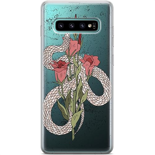 Miniatura 28 de Mertak Funda compatible con Samsung Galaxy S25 Ultra S24 S23 FE 5G S22 Plus S21 S20 S10+ Acuarela Flexible Ligero Muertes Cabeza Polilla Protectora