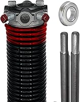 Vista 18 de Muelle de torsión para puerta de garaje (207 x 1.75 x 25) Rodamiento de acero de 1 pulgada + par de barras de bobinado Reemplazo de herida