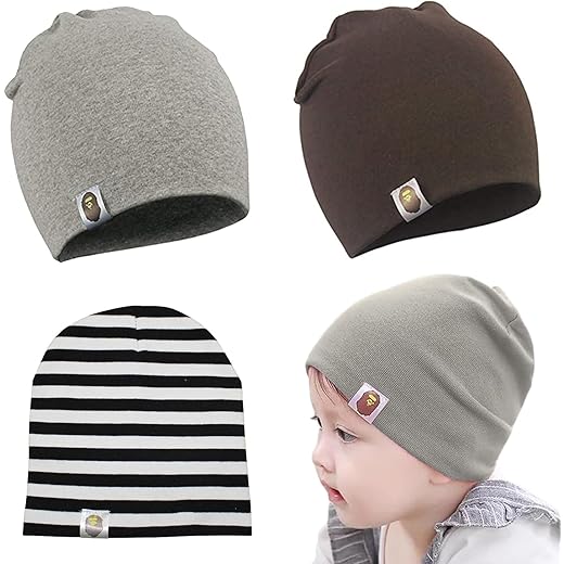 Baby Cap Combo Set - 3 Pack, Small