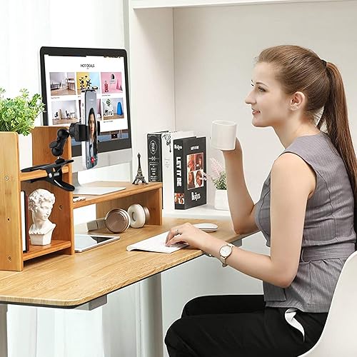 Miniatura 4 de Soporte de teléfono con abrazadera para cabeza de guitarra, escritorio, mesa, vidrio, deflector, caballete, soporte de teléfono de cabeza de