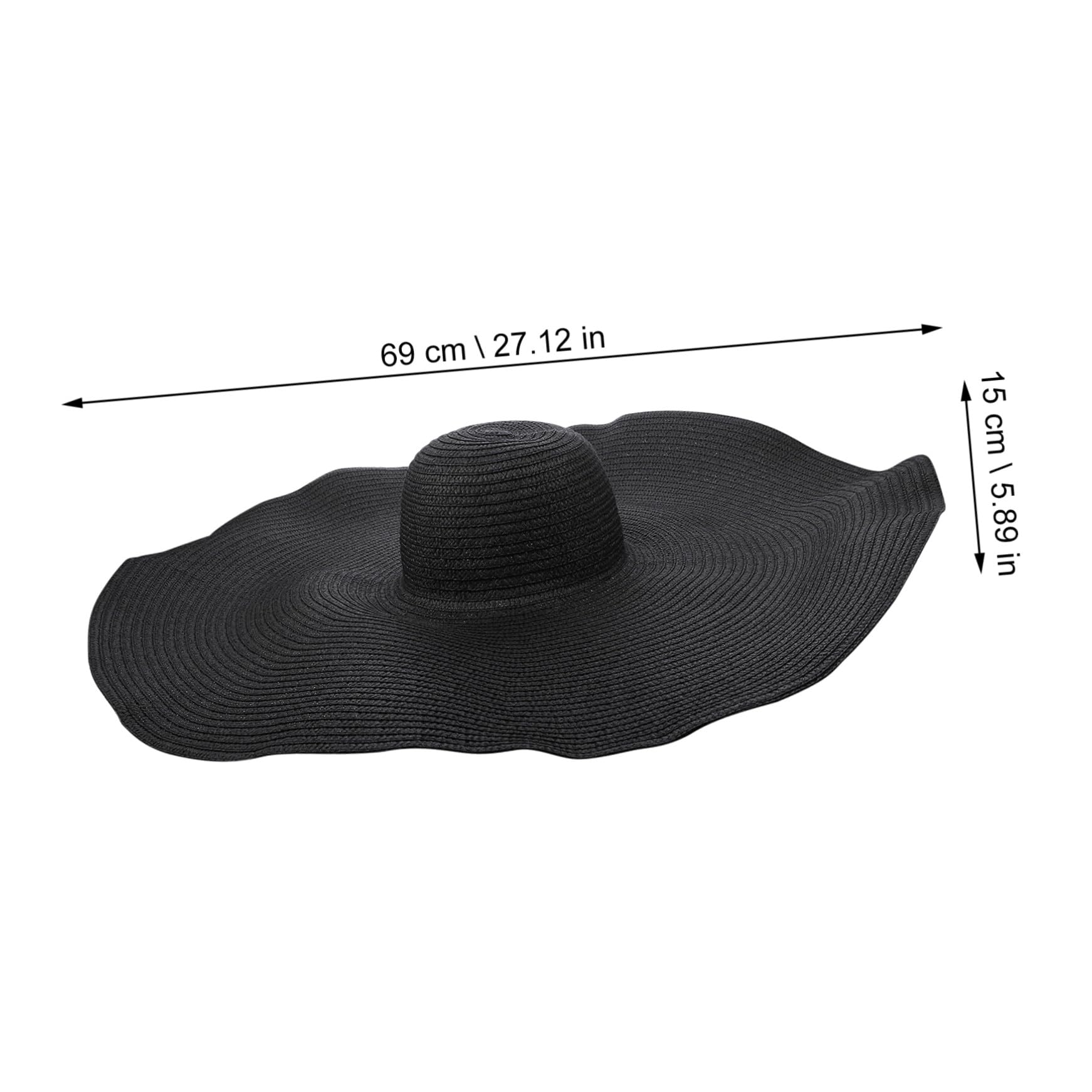 cappello di paglia oversize a larga cappello da sole da donna cappello da donna cappello sole capello per sole cappelli da spiaggia per le donne cappelli per le donne