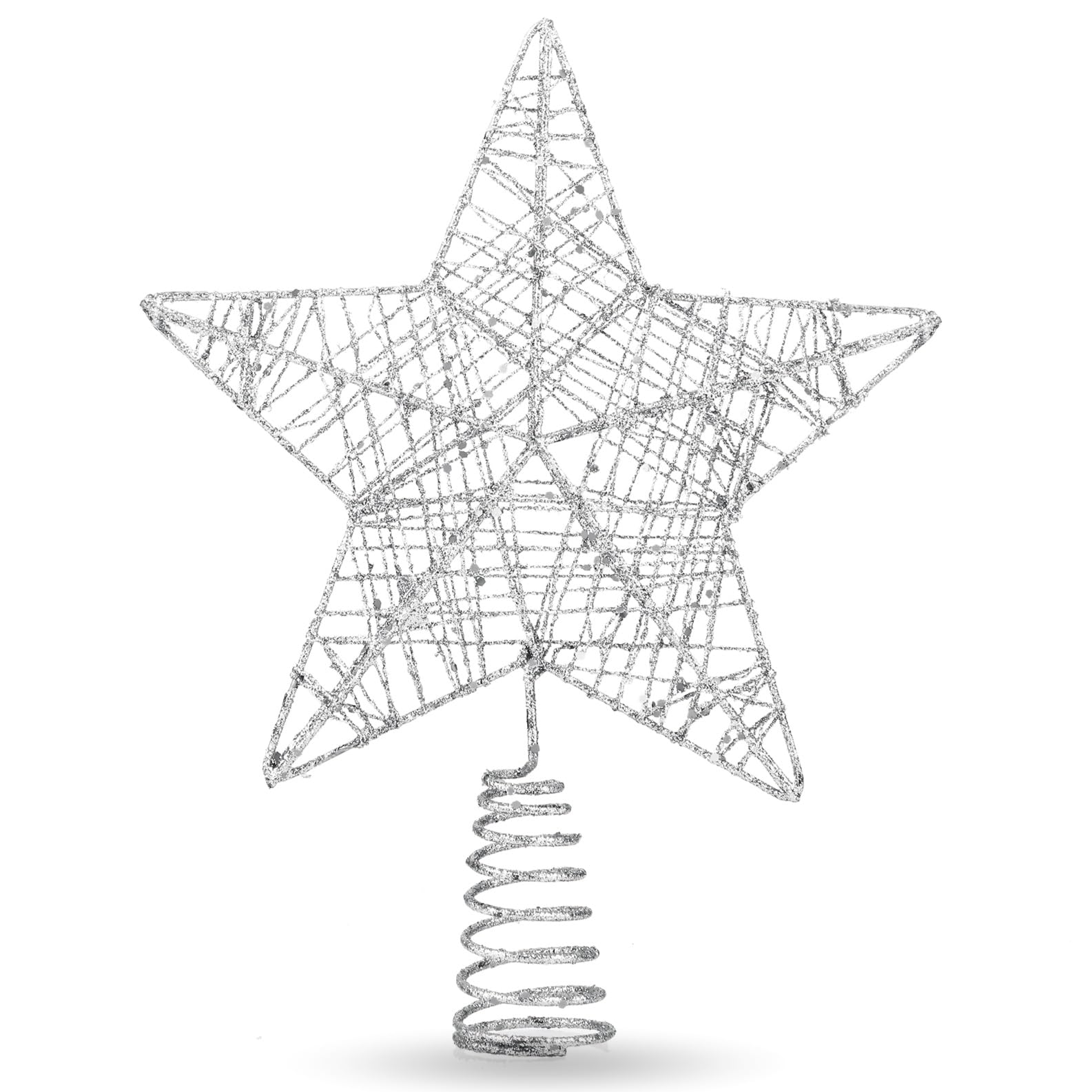 Christmas Tree Topper Star - Tree Topper & Christmas Tree Topper for Christmas Tree & Christmas Tree for Christmas (Silver)