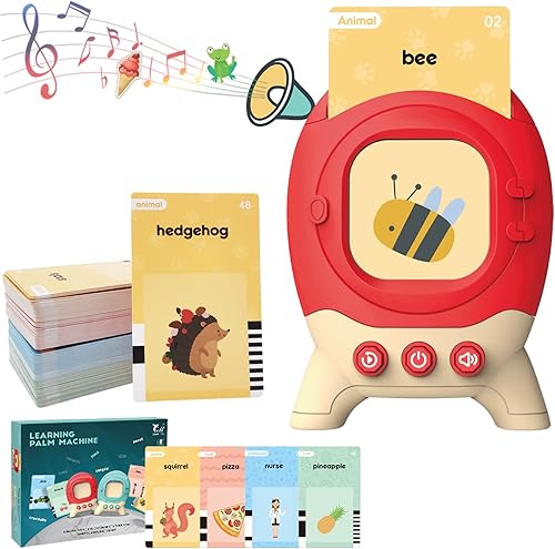 Miniatura 1 de CKYSCHN Tarjetas flash parlantes para niños pequeños juguetes educativos de 240 palabras para niños pequeños de 3 4 5 6 años 120 tarjetas flash de