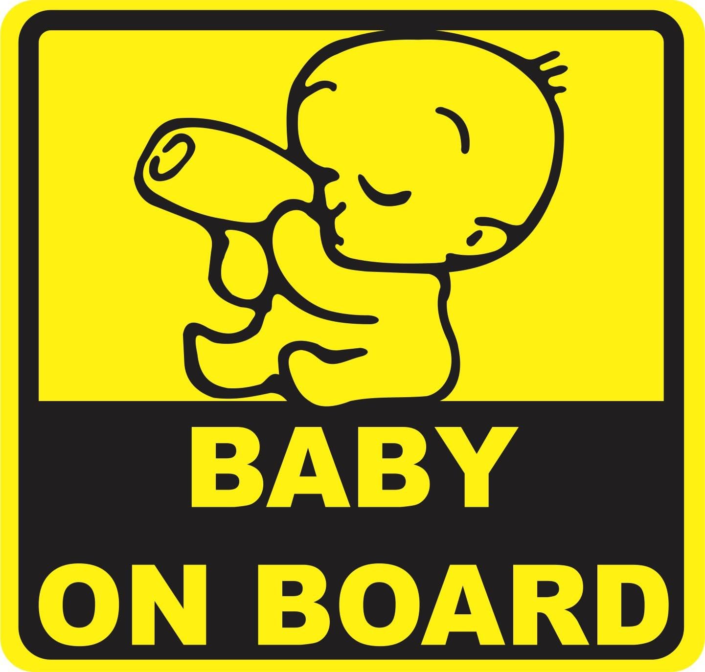 isee360 Car Safety Baby On Board Water Resistance Decal Outdoor Sticker