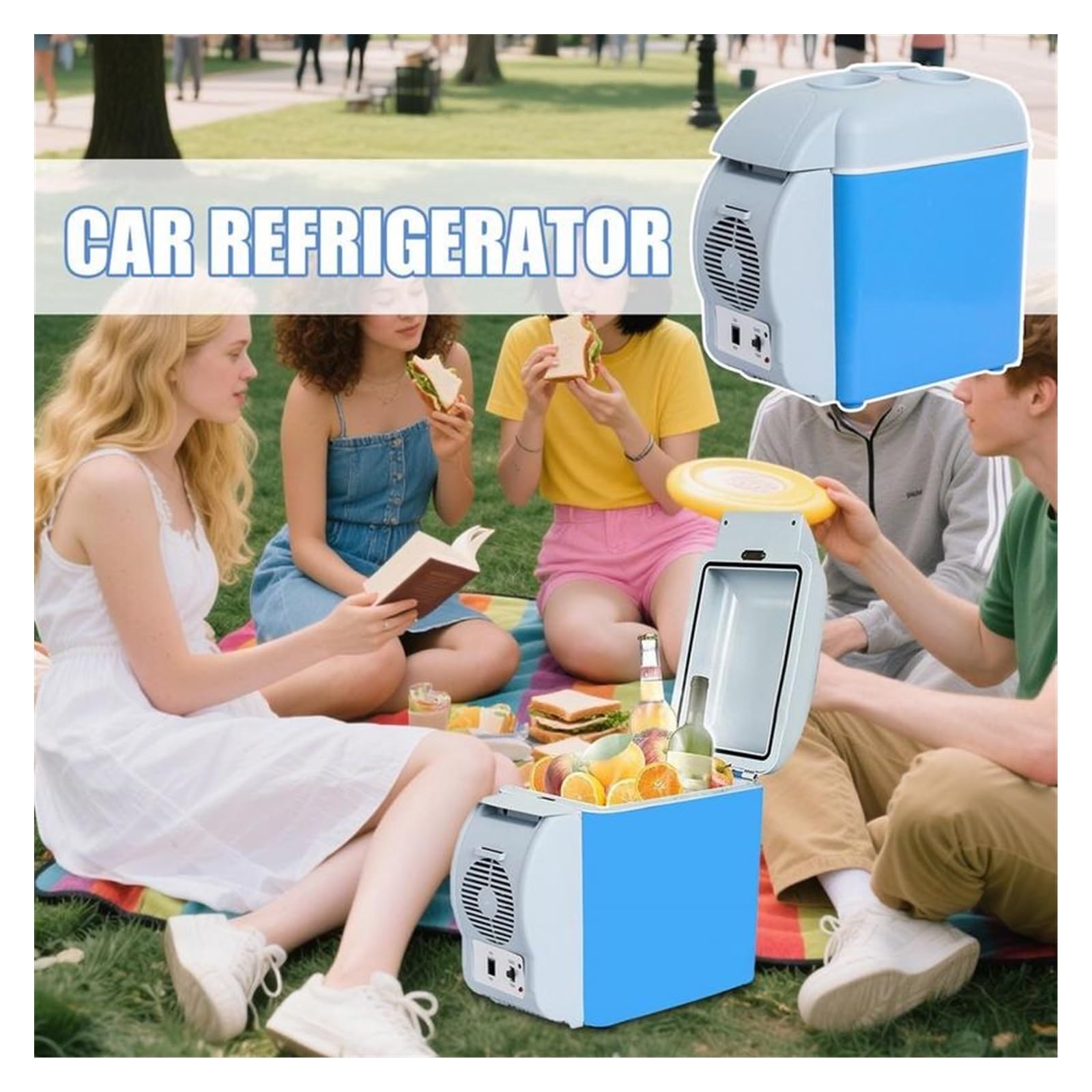 Nevera eléctrica de Viaje de 7,5 l, silenciosa, de Doble Modo, for Coche, Dormitorio, Caravana, Cocina, Camping.
