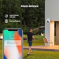 Vista 8 de Cámara de seguridad EZVIZ al aire libre, cámara WiFi panorámica, de inclinación y zoom de 1080P, zoom mixto 8× y cámara de seguridad con detección