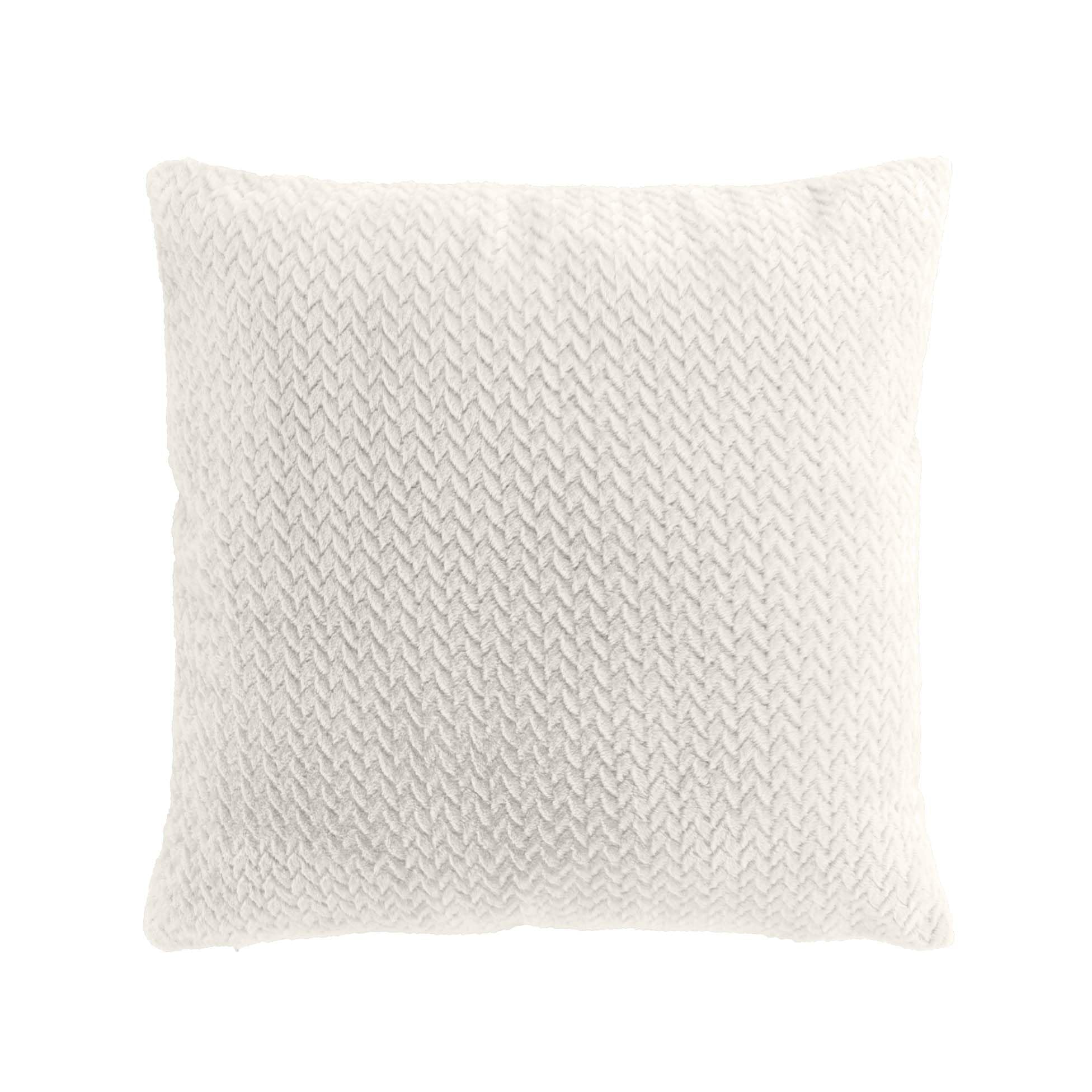 Coussin Déhoussable Flanela Naturel 45x45 cm - Douceur d'Intérieur