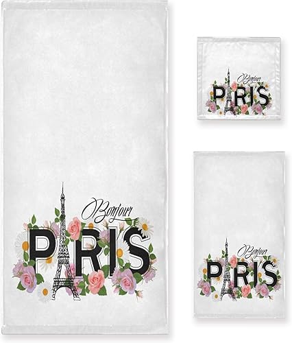 Vista 57 de ALAZA Juego de toallas de baño, toallas de fuego de agua de béisbol, 3 piezas, 1 toalla de baño, 1 toalla de baño, 1 toalla de mano, juego de 3