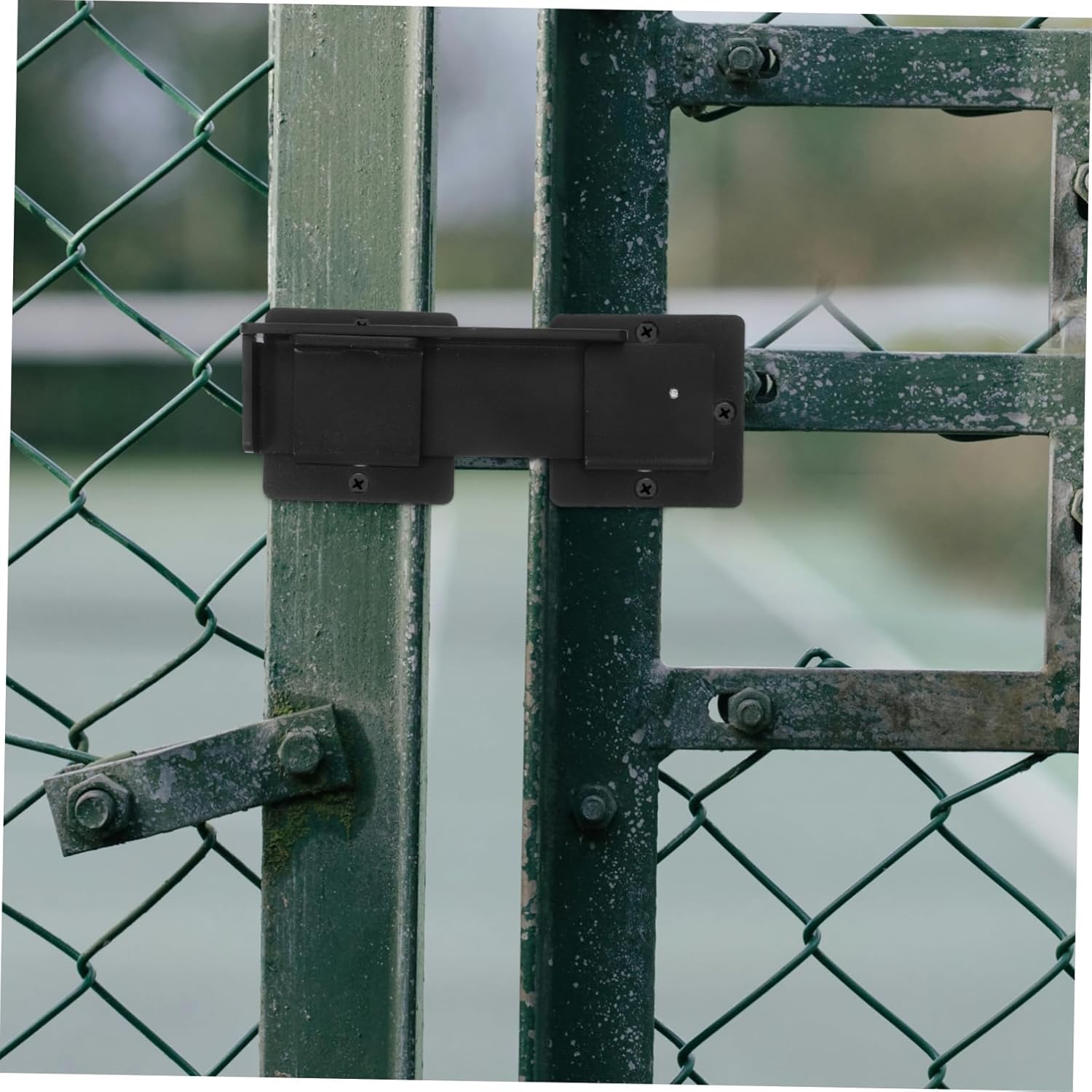 Heavy Duty Flip Gate Latch Lock with Padlock Hole Adjustable Aluminum Alloy for Outdoor Wooden Fence Sliding Swing Barn Doors Durable Weather-Resistant Security Latch