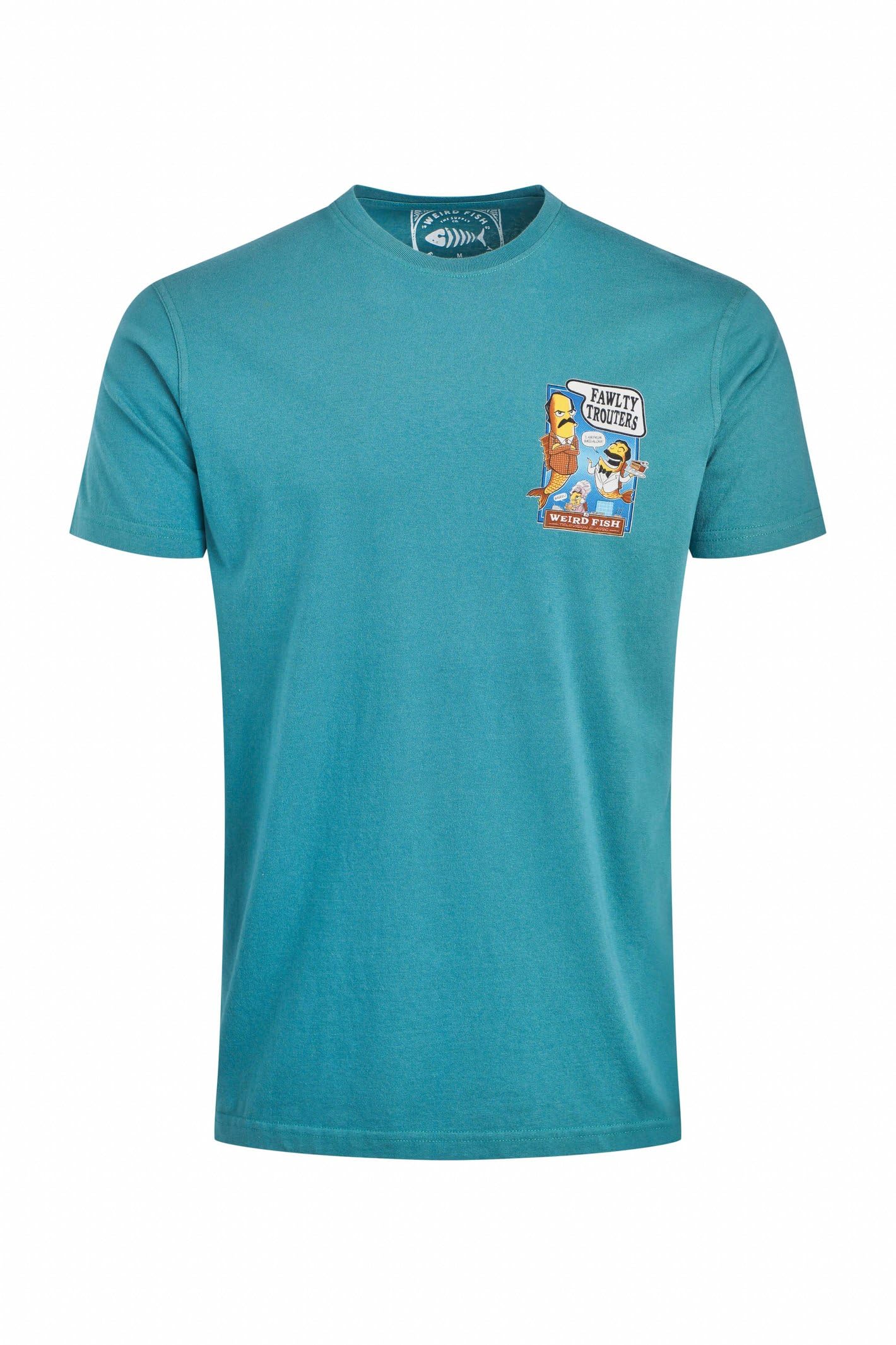 Weird Fish Men's Basic T-Shirt 4XL Teal