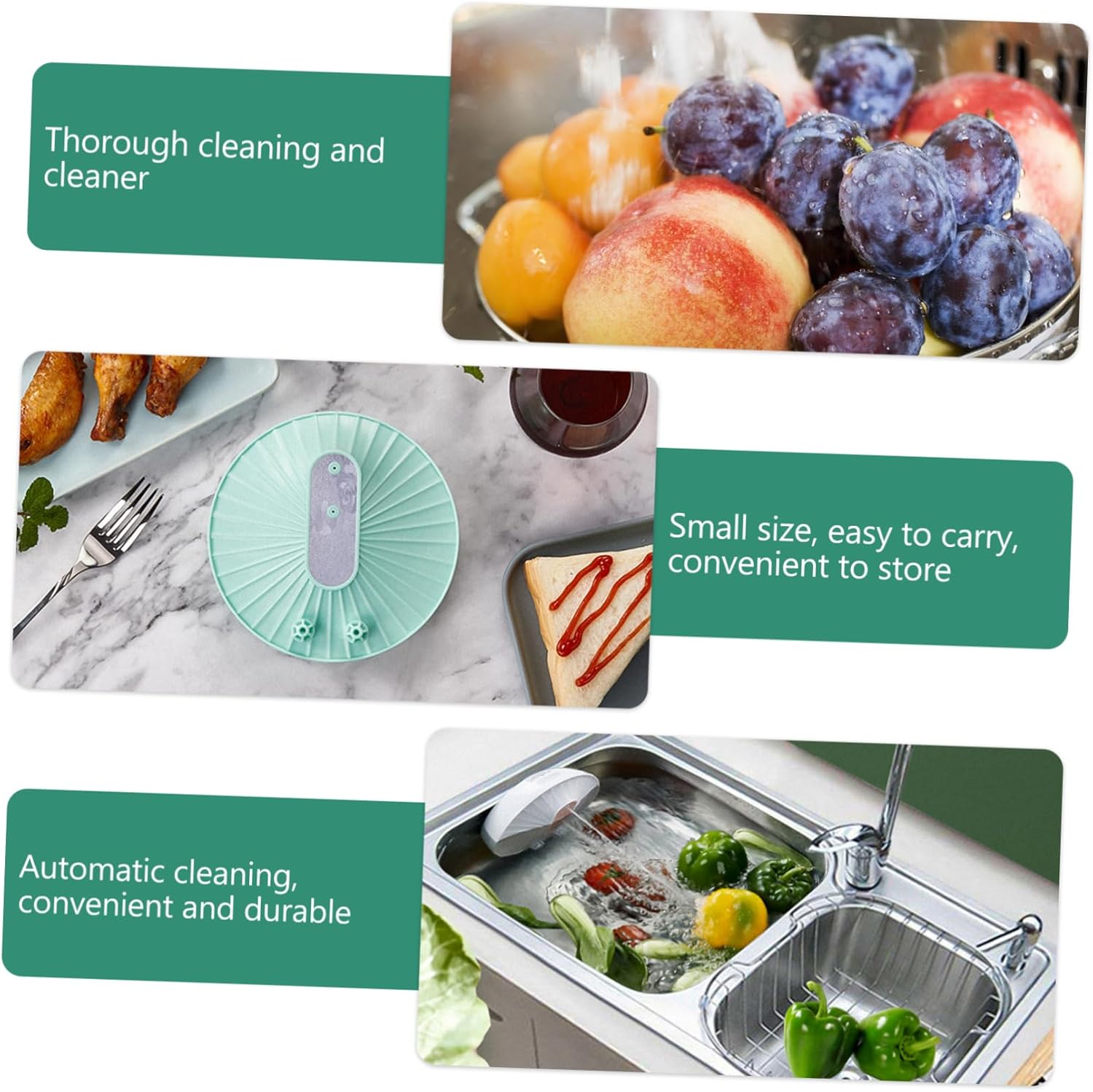 jojofuny Mini Dishwasher Multifunctional Usb Dish Washing Machine for Portable Cleaning High Pressure Spraying Turbine Cleaning