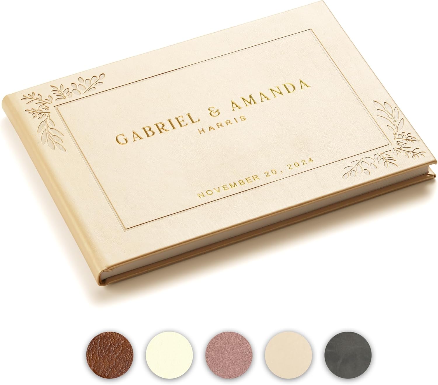 Personalized Wedding Guest Book with Custom Names