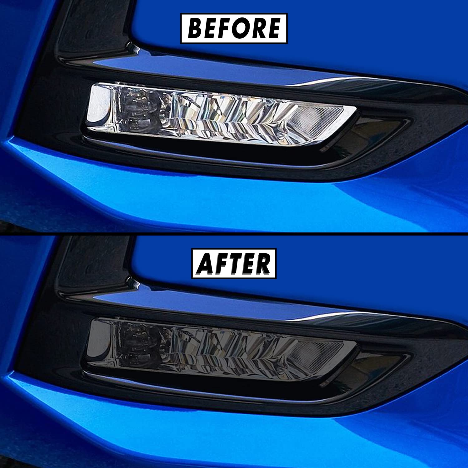 SlickMod PreCut Vinyl Smoke Tint for 2020-2022 Nissan Sentra Foglight (4. Foglight, 35% Light Smoke)