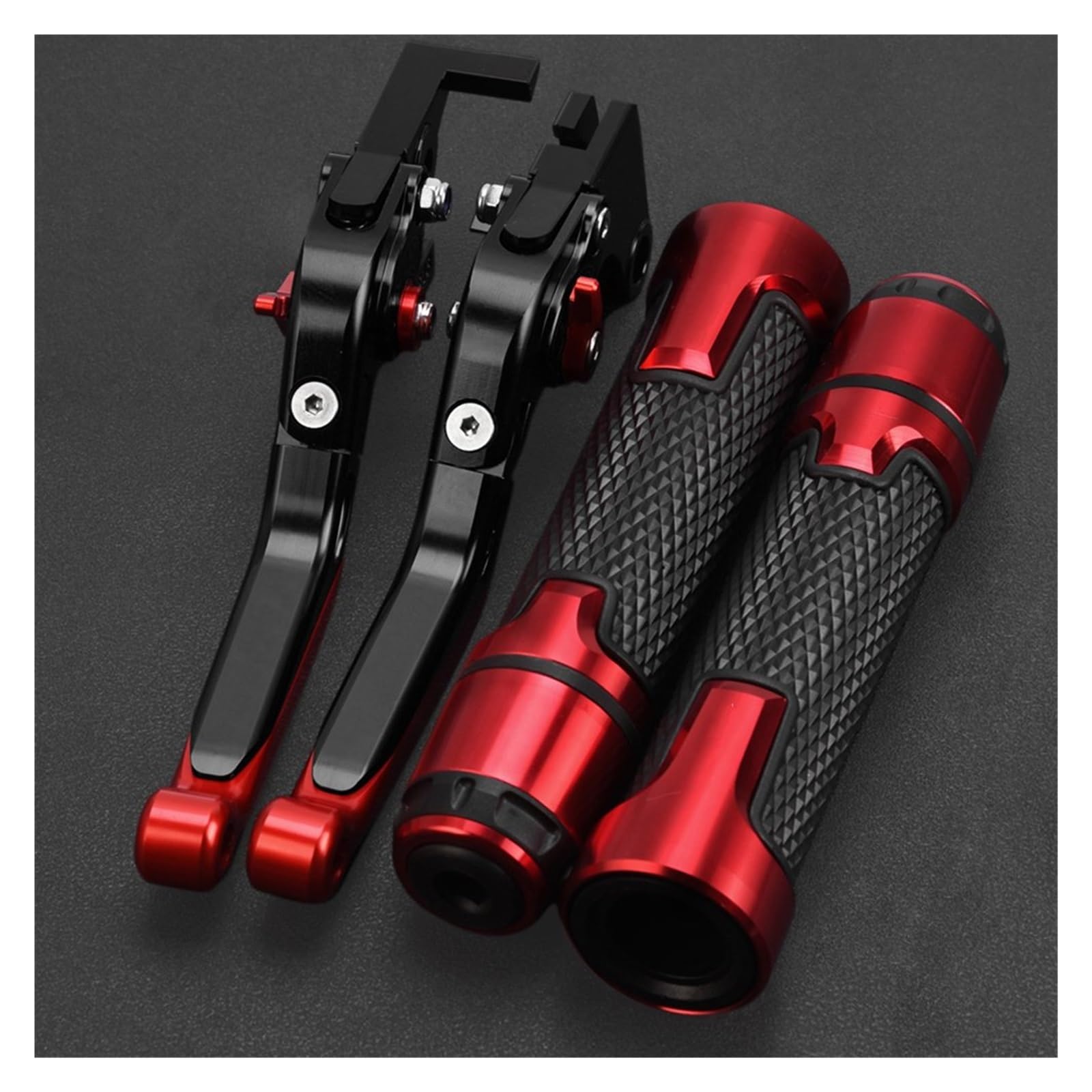 TPSOBRU Motorcycle Brake Levers for Bajaj for Pulsar 200 NS/200 RS/200 AS All Years 2015-2024 Motorcycle Adjustable Brake Clutch Levers Handlebar Grips(K)