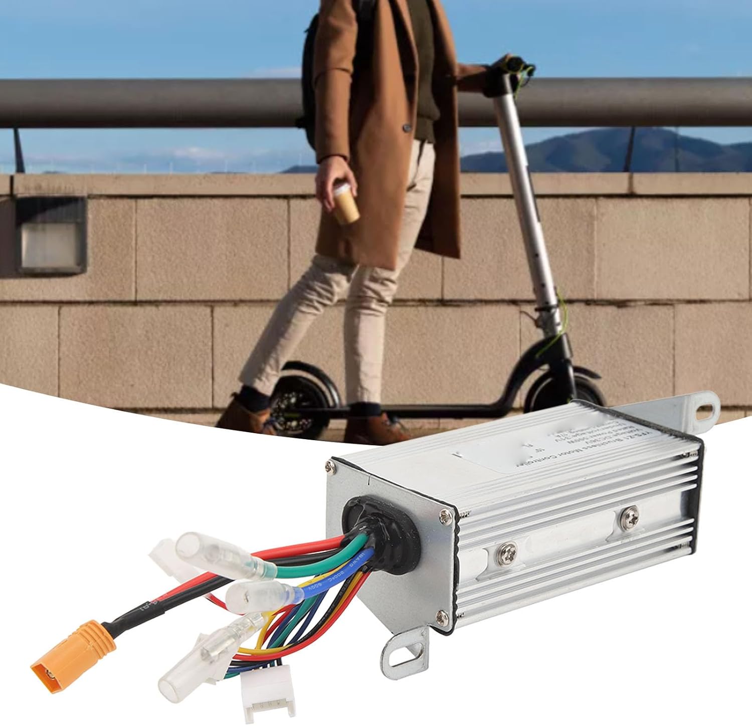 Motor Speed Controller, 36v 500w Electrical Scooter E Bike Bicycle Tricycle Brush Motor Control Box, Electric Bicycle Controller, Good Heat Dissipation Sensitive Control Safe