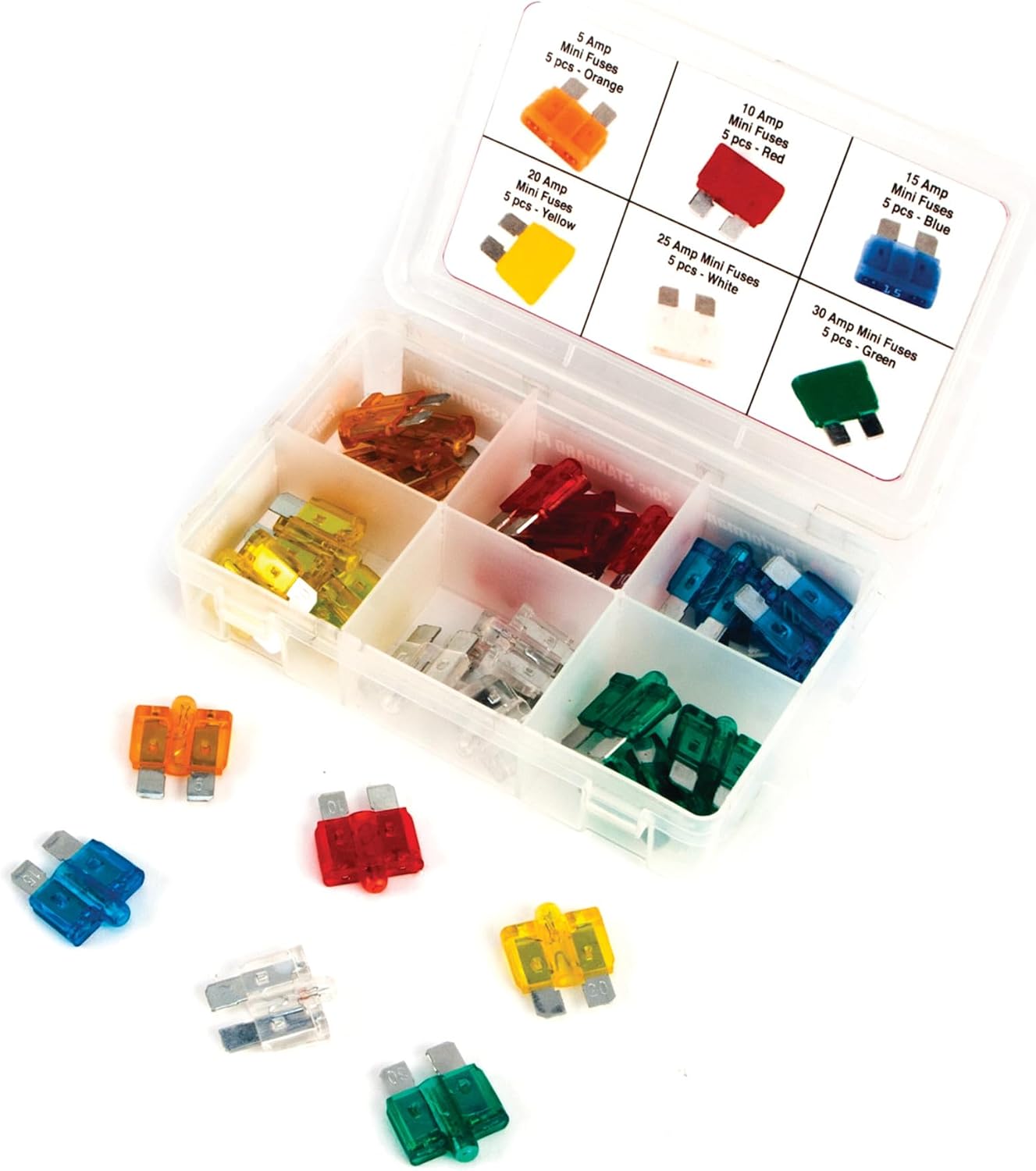 Performance Tool W5378 Standard Fuse Assortment, 30-Piece