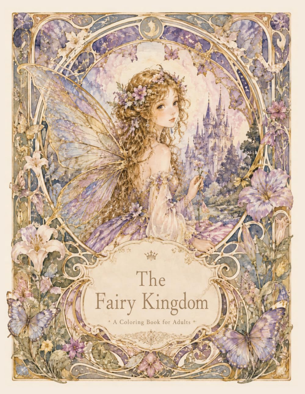 The Fairy Kingdom: A Magical Fantasy Coloring Book for Adults Filled with Fairies, Flowers, and Enchanted Worlds
