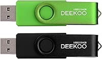 Vista 1 de Memoria USB 2.0 de 64 GB, unidades flash USB 2.0 de 64 GB, colores mezclados: negro y verde