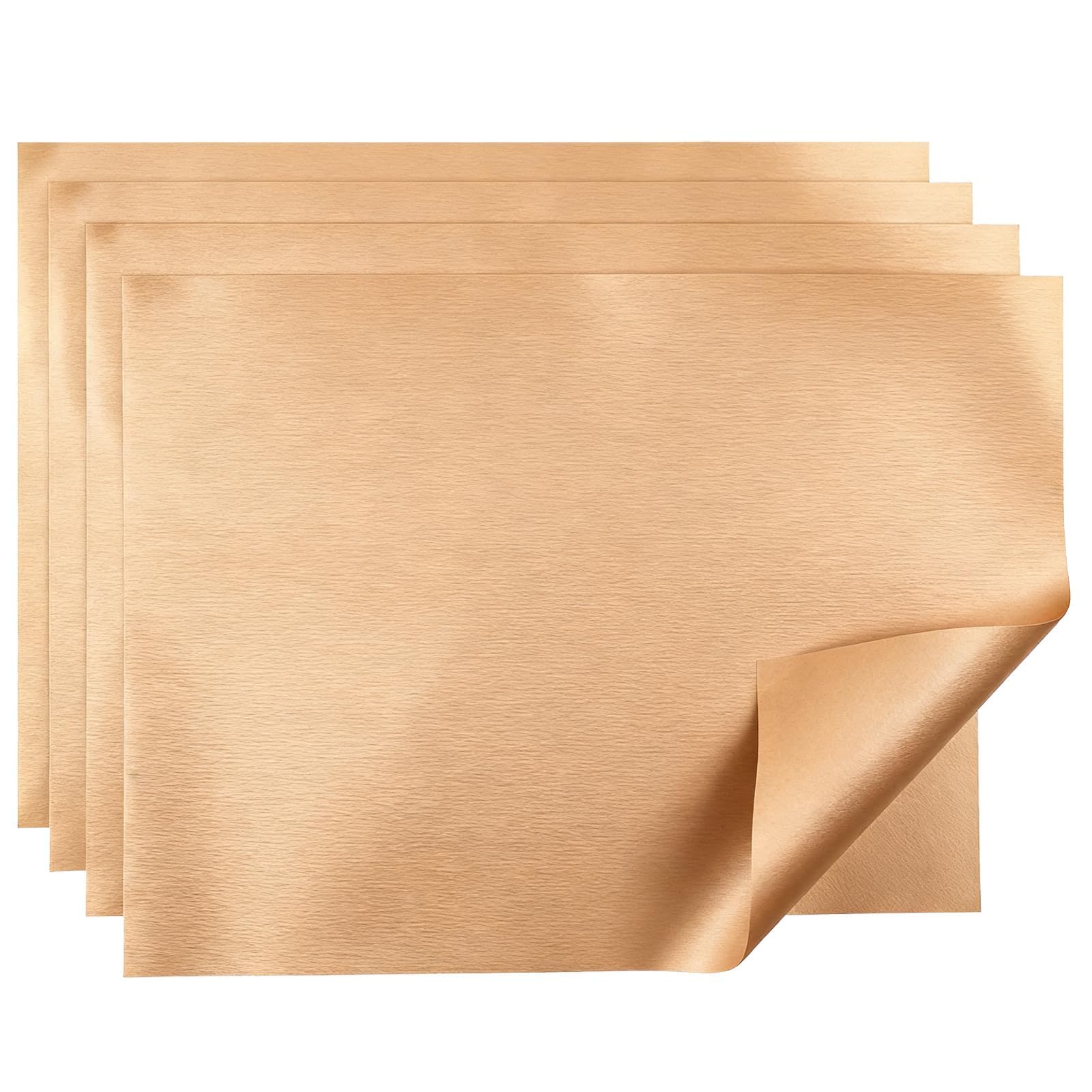 4 PCS Teflon Sheet, Heat Press Teflon Sheets 16"x20" PTFE Heat Transfer Paper Reusable Non-Stick, Resistant Crafting, Baking, Ironing, DIY Projects, Iron Protector, and Non-Stick Oven Liner