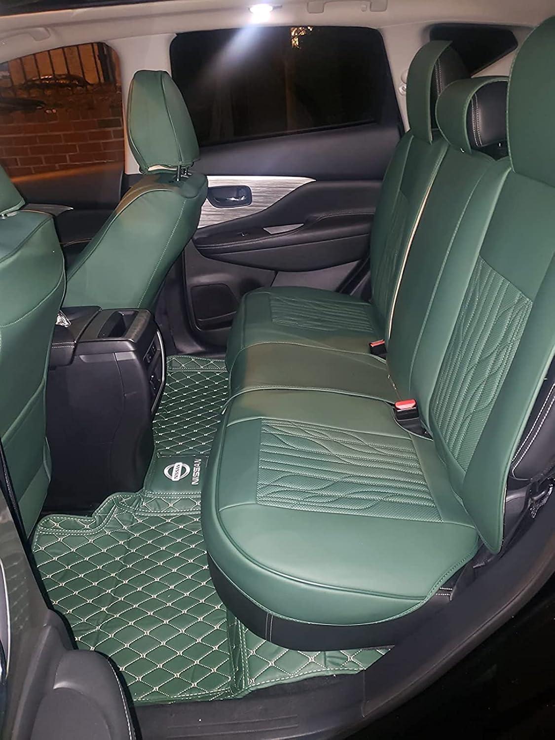 Customize 1999-2023 Car Floor Mats Luxury Floor Liner Automotive Carpet (Red Beige Line)