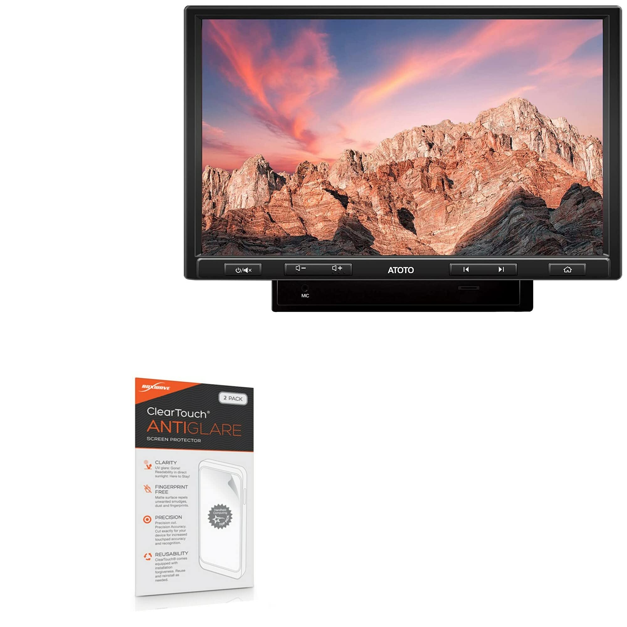 BoxWave Anti-Glare Screen Protector For ATOTO F7 XE 7-inch - 2 Pack Matte Film