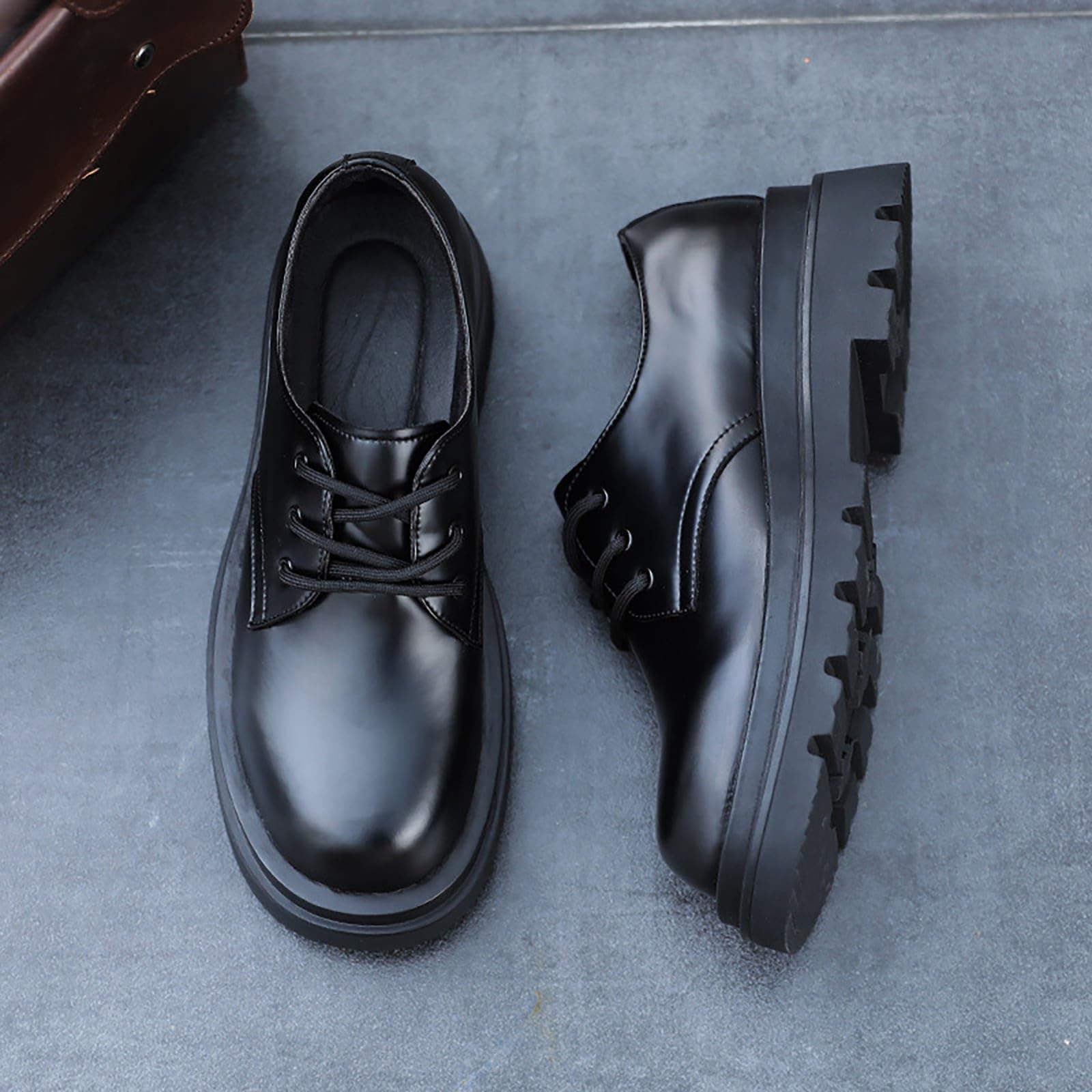 Scarpe da Uomo Oxford Classiche Formali da Lavoro Scarpe Derby in Pelle da Matrimonio Casual